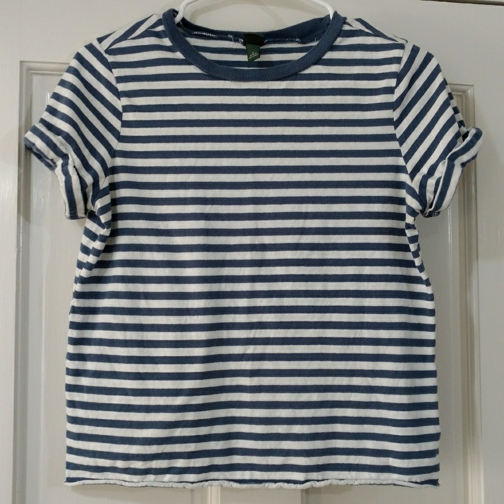 Wild Fable Crewneck striped cotton tee small